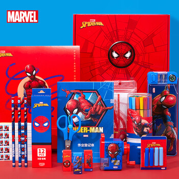 迪士尼(Disney)文具套装 小学生文具大礼包学习用品礼盒1-3年级儿童生日伴手礼男孩 蜘蛛侠DM24943A 迪士尼(Disney)文具套装 小学生文具大礼包学习用品礼盒1-3年级儿童生日伴手礼男孩 蜘蛛侠DM24943A