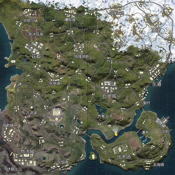 舒弗和平精英地图海报pubg绝地求生吃鸡游戏新山谷网咖吧自粘壁纸墙贴