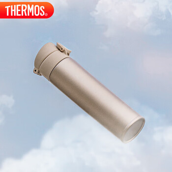 膳魔师（THERMOS）保温杯纯钛杯400ml男女士户外水杯子伴手礼生日礼物TCTD-GY