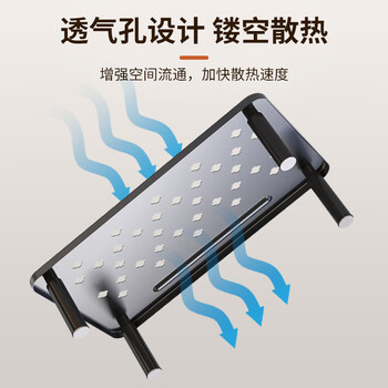 NVV显示器增高架 笔记本支架台式电脑显示器托架 桌面收纳架子 办公桌面键盘收纳架底座置物架NP-14