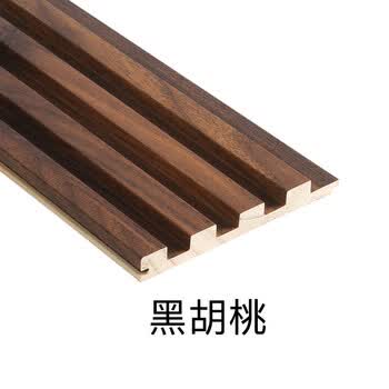 定制实木格栅装饰板5根实木格栅板电视背景墙板护墙板凹凸形木栅格条