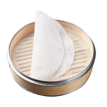 蒸笼垫硅胶蒸笼布圆形不粘蒸包垫笼屉布蒸包子馒头垫布小笼包屉垫24cm