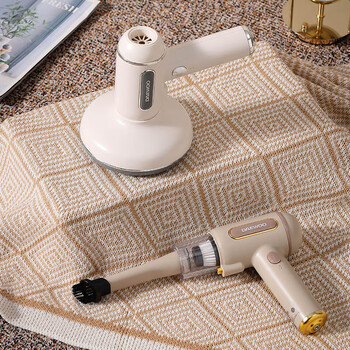 大宇（DAEWOO） 除螨仪 便携消毒器 大吸力吸尘器 多功能除尘杀菌除螨三合一 DYCM-018 科洛白【无线便携款】