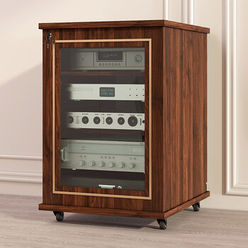 蒂兰森 功放机柜音响机柜影院ktv设备柜带u条视听柜移动音箱功放柜