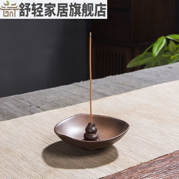 銅製 金寿堂造 斑紫銅 鼎式 香炉 唐木紫檀台座付 / 香道具 銅製 金寿堂造 斑紫銅 鼎式 香炉 唐木紫檀台座付 / 香道具（薰香