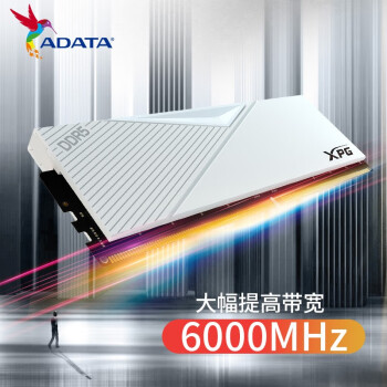 威刚（ADATA）32GB(16GX2)套装 DDR5 6000 台式机内存条 海力士A-die颗粒 (白色)C36 D500