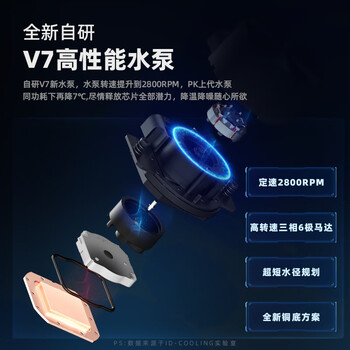 酷凛 (IDCOOLING) 霜界360  一体式CPU水冷散热器 一线通风扇 适用LGA1200/1700/AM4/5 