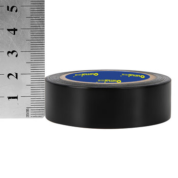 欧唛（oumai）电工胶带 电气绝缘胶带PVC电气胶布防潮耐酸碱电工胶带18mm*10m*0.13mm(黑) 单卷装