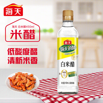 0金标米醋 0添加防腐剂/食用酒精 酿造食醋 佳享白米醋 450ml