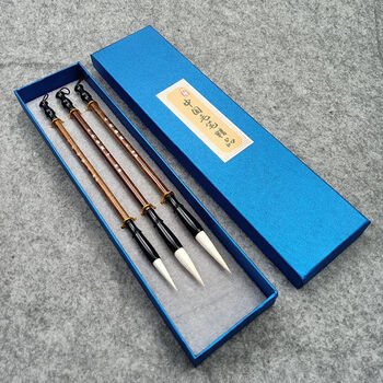 初学者毛笔狼毫提斗羊毫兼毫熊毫小楷书法套装国画中楷大楷大抓笔羊毫