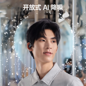 cleer ARC 3代 ANC开放式蓝牙耳机AI智能降噪杜比音效无线蓝牙运动耳机骨传导升级 魅影黑【降噪版】 