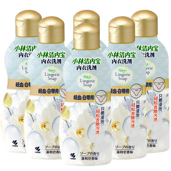 小林制药（KOBAYASHI）洁内宝内衣清洗剂皂香型120ml*6瓶温和亲肤有效清除血渍男女通用