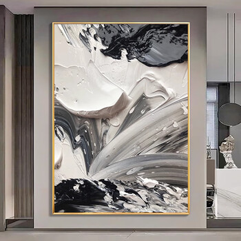 Shiro 抽象油彩画 Shiro 抽象油彩画 アクリル抽象画 | Little-hiroko