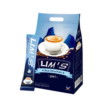 零涩蓝山风味速溶三合一咖啡 马来西亚进口 40条640g 零涩蓝山风味速溶三合一咖啡 马来西亚进口 40条640g