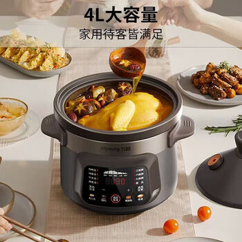 九阳（Joyoung）电炖锅家用智能全自动多功能预约煲汤一锅多用炖肉煮粥辅食电炖煲 DG40K-GD993 4L 350W