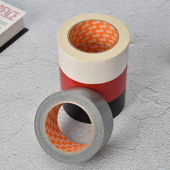 TANOSEE乐如诗进口布基胶带台风地毯固定管道修补窗户防水防油防风密封胶布宽50mm×25m红色1个TSCC50RE