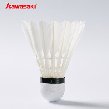 川崎（KAWASAKI）羽毛球耐打专业比赛训练鸭毛球10个装T75