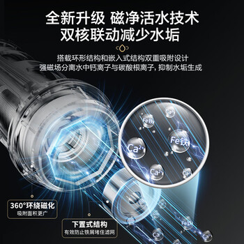 美的（Midea）前置过滤器超15T/h大水量家用高端款双涡轮半自动反冲洗全铜防爆免换芯全屋净水器QZBW20S-24Pro