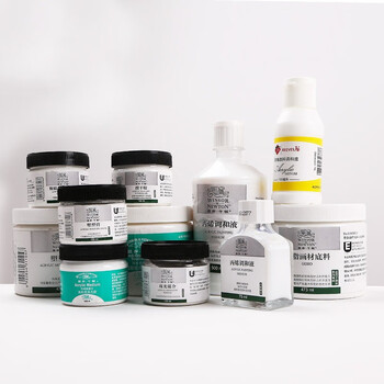 温莎牛顿【弗洛伊德同品牌】丙烯媒介丙烯调和媒介剂稀释剂绘画调和液调和颜料绘画工具树脂画材底料473ML