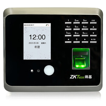 ZKTECOZKTeco熵基科技UF100plus-X 动态人脸指纹考勤机 WIFI传输 高速识别打卡机 自助报表
