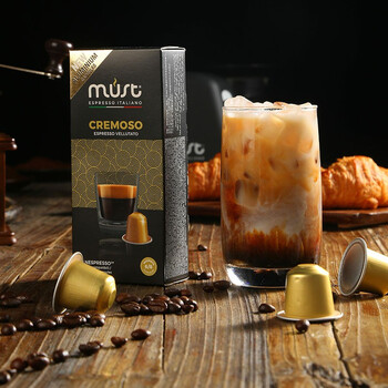 LOOCI意大利进口意式浓缩胶囊咖啡金标十颗装50G Nespresso胶囊机适用