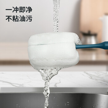 毕亚兹 可伸缩洗杯刷神器 长柄奶瓶刷水壶刷水杯刷海绵清洁保温杯小刷子