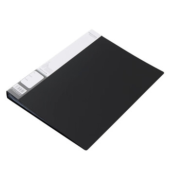 晨光文具（M&G）新锐派资料册收纳册ADM95097 插袋档案塑料文件册多页 40页 黑色 12个