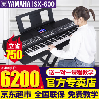 雅马哈（YAMAHA）电子琴PSR-SX600/sx700/900 61键成人专业教学直播娱乐舞台弹唱 PSR-SX600官方标配