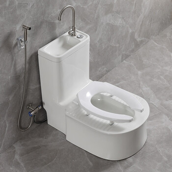 确不凡馬可波罗马桶改蹲便陶瓷虹吸防臭台式双用免挖坑地排蹲坑明装d
