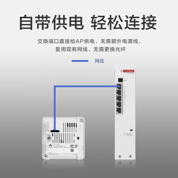 华为全屋wifi6套装3双网口86ap面板+POE交换机 一拖三家用无线千兆路由器AC+AP 企业级坤灵AP162E组网