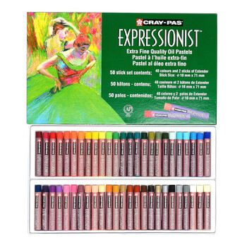 樱花(SAKURA)油画棒蜡笔 中粗型精致50色套装 儿童安全绘画画笔美术彩绘工具软性油性粉彩棒玩具礼物美术写生 樱花(SAKURA)油画棒蜡笔 中粗型精致50色套装 儿童安全绘画画笔美术彩绘工具软性油性粉彩棒玩具礼物美术写生