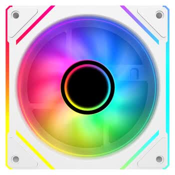 先马（SAMA）境界V3白色正叶 12cm机箱风扇 ARGB无限镜灯光/5V3P神光同步/小4P-PWM调速/液压轴承/标配减震垫