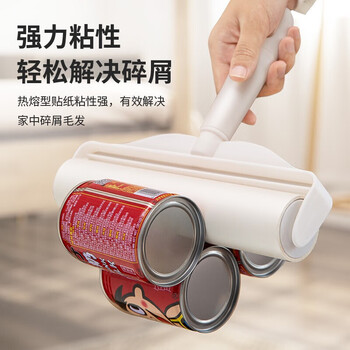 巨奇严选粘毛器滚筒24CM7卷装420撕加长杆粘毛卷纸地毯沙发猫毛清理器 巨奇严选粘毛器滚筒24CM7卷装420撕加长杆粘毛卷纸地毯沙发猫毛清理器