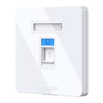 胜为 网线插座面板 86型兼容超五类/六/七类网口/电话信息模块 (单口网络面板不含模块)CSIP301H 胜为 网线插座面板 86型兼容超五类/六/七类网口/电话信息模块 (单口网络面板不含模块)CSIP301H