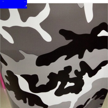 膜沙漠迷彩亚光贴纸汽车车膜贴纸个性装饰汽车贴黑白灰迷彩30厘米15米