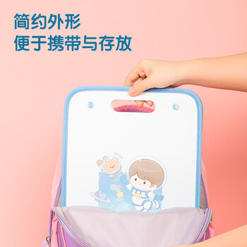 得力（deli）A4/7格竖版风琴包 学生试卷收纳袋大容量分层分类手提便携科目袋补习袋 小学初高中颜色随机 PM313