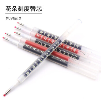 斑马牌（ZEBRA）中性笔替芯（适用于JJM88）0.5mm子弹头大容量笔芯 RBJF5 红色 10支装