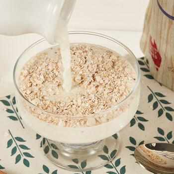 红色拖拉机 澳大利亚进口即食免煮亚麻籽燕麦片冲饮谷物 500g*2袋