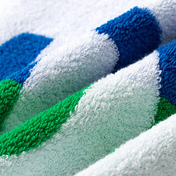 尤尼克斯YONEX运动毛巾柔软吸汗浴巾棉质AC1213CR蓝绿40*100CM