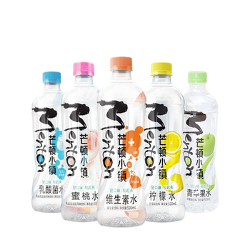 今麦郎芒顿小镇500ml*6瓶/15瓶柠檬水/苹果水/桃味水箱装多口味果味