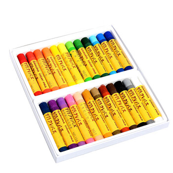 樱花(SAKURA)油画棒蜡笔 粗支款24色套装 儿童安全绘画画笔美术彩绘工具软性油性粉彩棒玩具礼物美术写生 樱花(SAKURA)油画棒蜡笔 粗支款24色套装 儿童安全绘画画笔美术彩绘工具软性油性粉彩棒玩具礼物美术写生