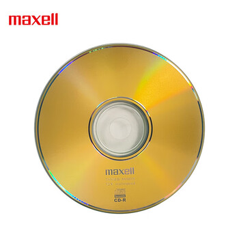 麦克赛尔（Maxell）CD-R光盘 刻录盘 光碟 光盘空白 52速700M 商务金盘桶装50片