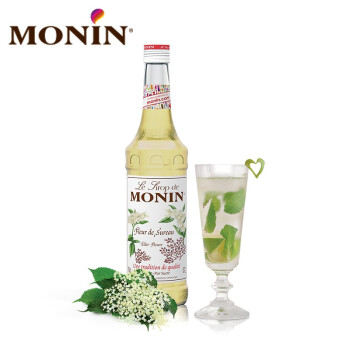 莫林monin 糖浆接骨木花风味玻璃瓶装700ml 咖啡伴侣鸡尾酒调酒果汁饮料浓缩糖浆接骨木花风味糖浆700ml 图片价格品牌报价 京东