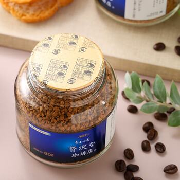 AGF蓝白罐冻干黑咖啡80g现代摩登风味 日本原装进口