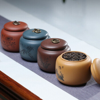 藏壶天下宜兴紫砂茶叶罐储茶罐家用茶叶密封罐普洱茶罐  