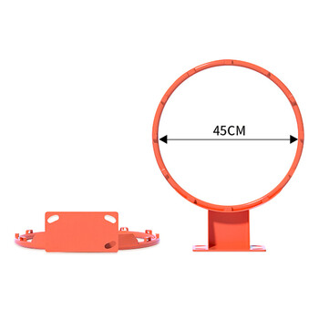 奇享橙实心篮球框成人室内外家用墙壁标准挂式户外篮球架成人加厚款45cm 奇享橙实心篮球框成人室内外家用墙壁标准挂式户外篮球架成人加厚款45cm