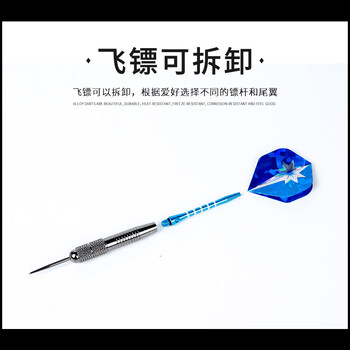 新动力健身器材飞镖套装26克纯铜镀钨抗摔硬飞镖针XD108蓝色含3个 新动力健身器材飞镖套装26克纯铜镀钨抗摔硬飞镖针XD108蓝色含3个