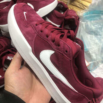 ryrx秋款板鞋sbforce58复古休闲板鞋酒红色低帮百搭滑板鞋ins红色42