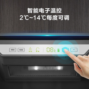 海尔（Haier）120升智能双温家用客厅办公室冷藏柜暖藏冰吧 茶叶饮料水果保鲜柜囤货小型冰箱