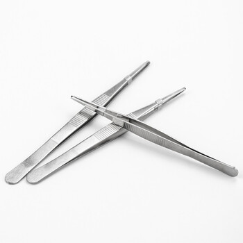 海斯迪克 HKCL-214 不锈钢镊子 加厚带齿用圆头防滑辅料敷料镊直镊 外科组织手术镊 25cm组织镊 海斯迪克 HKCL-214 不锈钢镊子 加厚带齿用圆头防滑辅料敷料镊直镊 外科组织手术镊 25cm组织镊